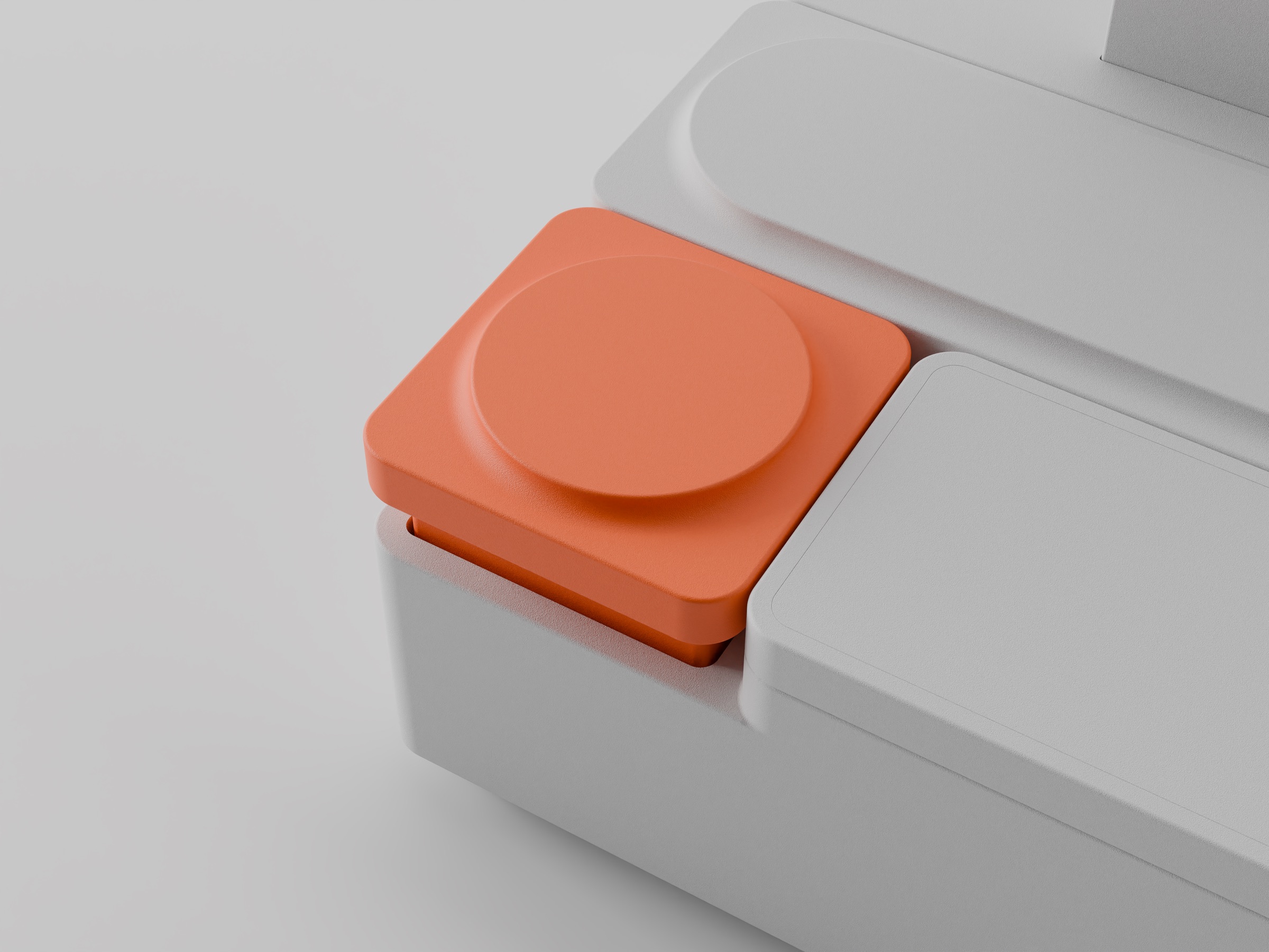 PEEK base buttons close-up